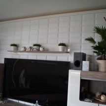 Műbőr falpanel nappali faldekor