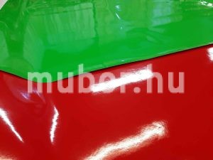 lack műbőr piros és zöld szín