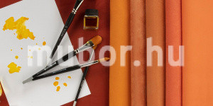 sueback műbőr textilbőr narancssárga